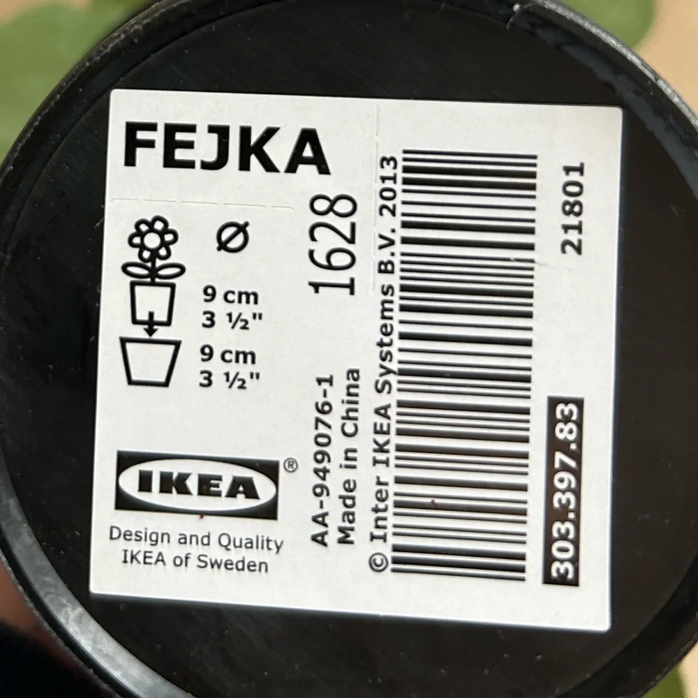 IKEA Faux White Daisy in Black Pot Set of 2